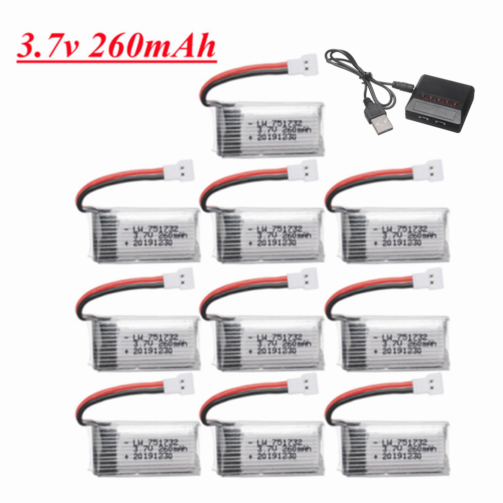 Baterai H8 H36 3.7V 260mAh Lip - Eachine Drone E010 ulasan dan harga
